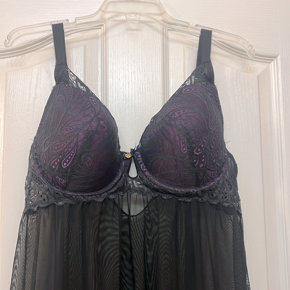 Lingerie - Sexy black mnightie
